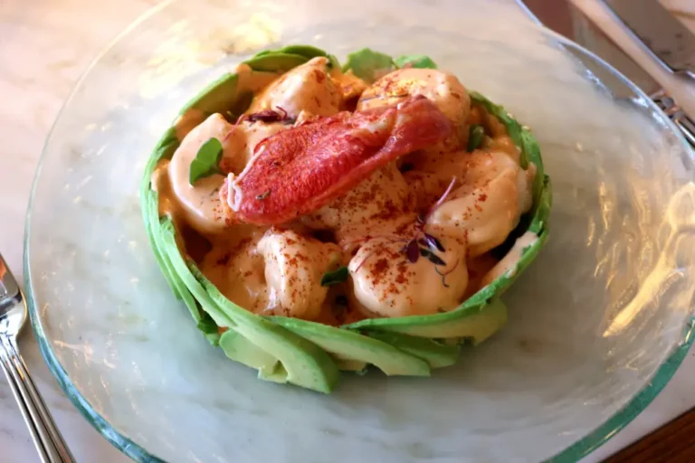 Avocado and shrimp salad at Signor Sassi Italian restaurant