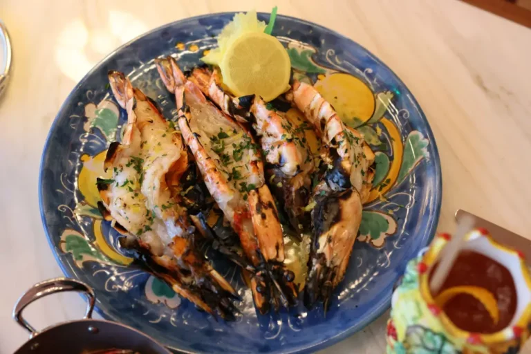 Fresh shrimp dish at Signor Sassi South Florida Italian restaurant